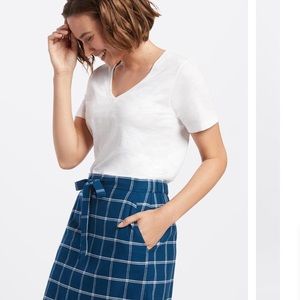 Draper James Windowpane Pull On Skirt
